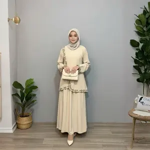 Nayla one set Layali x Rayta baju Raya premium series,one set Rok bordir premium