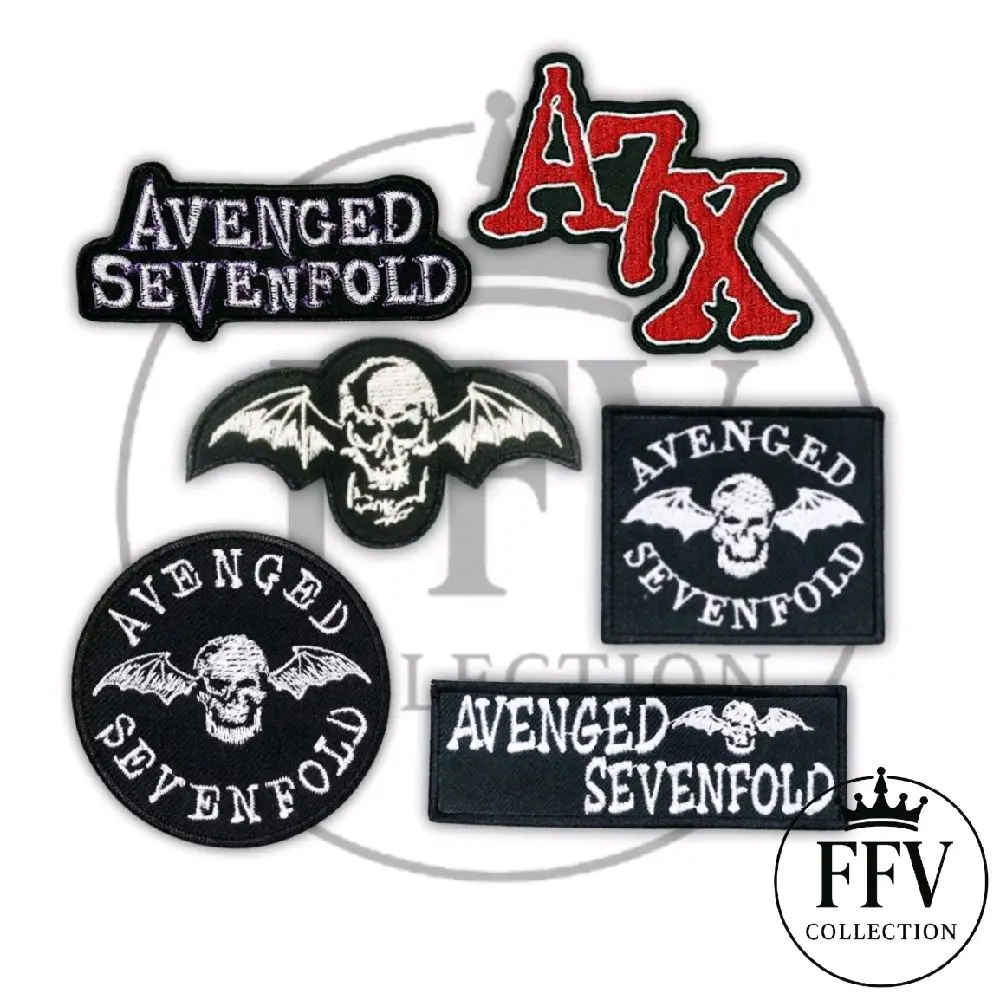 Patch Bordir Band Musik Avenged Sevenfold Aksesoris Patch Iron Bordir Patch Band Patch Jahit Patch Vintage Patch Iron