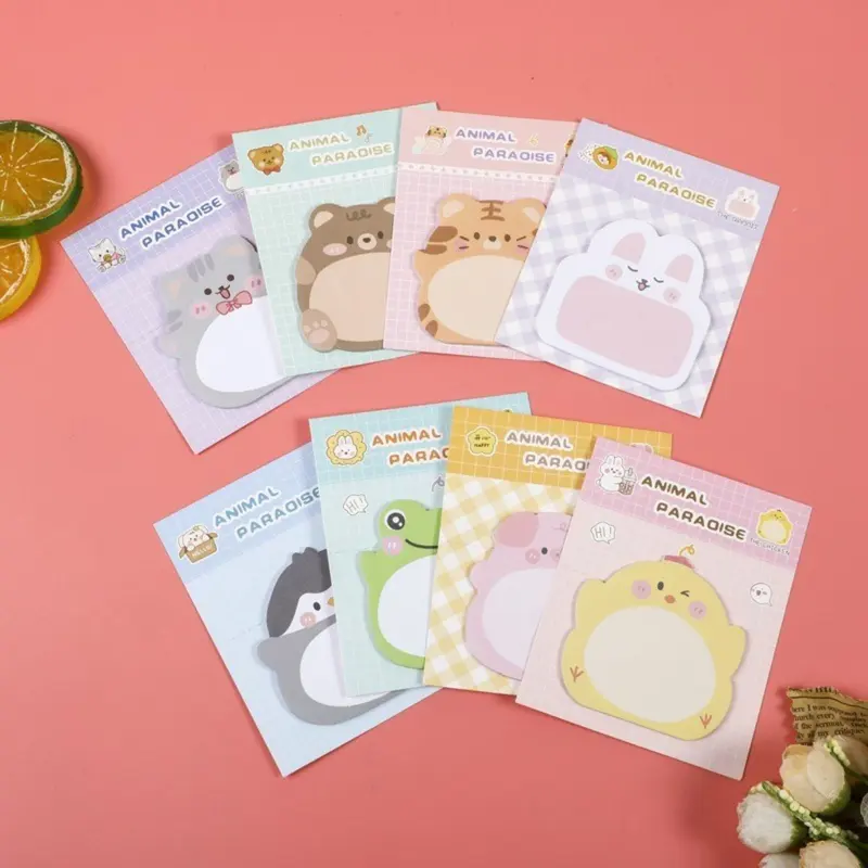 COD (YBL) Sticky Notes Motif Hewan Tempelan Kertas Catatan Memo Note Karakter Binatang Binatang  Mini Book Karakter Animal Lucu (BELI LOKAL) 5