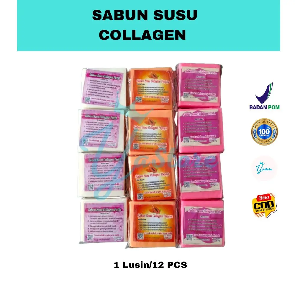 1 LUSIN (12 PCS) SABUN SUSU COLLAGEN by ayu