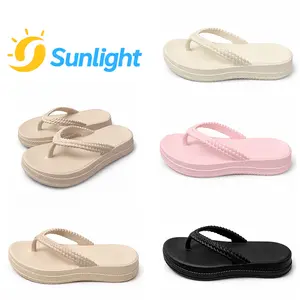 Sunlight - Sandal Jepit Wanita Korea Elegan Desain Anyaman EVA Ringan Anti Slip Nyaman Premium Ringan Stylish Anti Bau Empuk Ukuran 36-41 565M