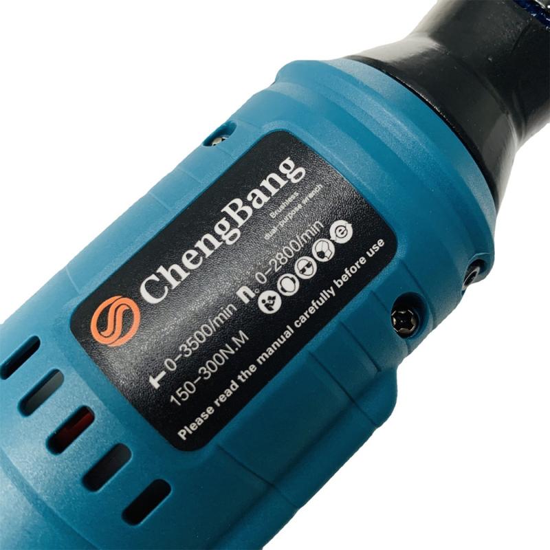 Product Introduction of high-quality Electric Ratchet Wrench 1/2'' Right Angle Ratchet for Makita 18V  Hand Tools Wrench Blue 130nm 2800r/min 57