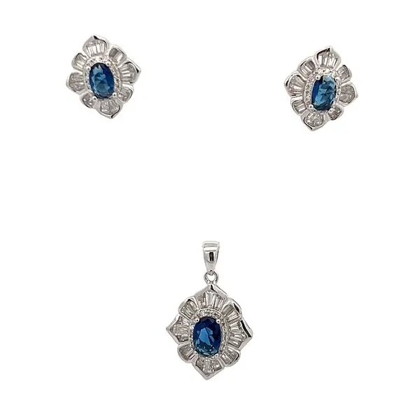 Sapphire Stardust Silver Set 9369523 Mustafa