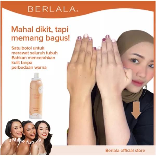 BERLALA Whitening Spray SPF 35 Sunscreen Spray Isolation Face and Body Protection Niacinamide Hyaluronic Moisturizing BPOM BLL15 0