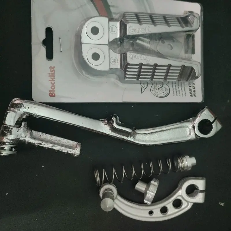 paket chrome honda matic engkol, step, paha rem honda yamaha matic mio sporty/smile beat scoopy genio vario Motorcycle Kendaraan 4