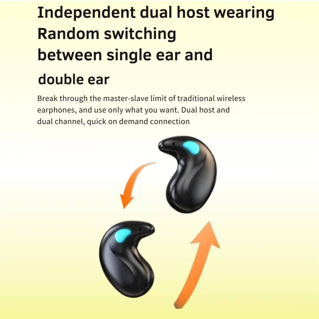 GLORIA-X55 TWS  Earphone Tidur Suara Stereo Level HiFi, Earphones Wireless dengan Kualitas HI-FI Extra Bsaa Baterai Tahan Lama dan Layar Tampilan LED tws  premium