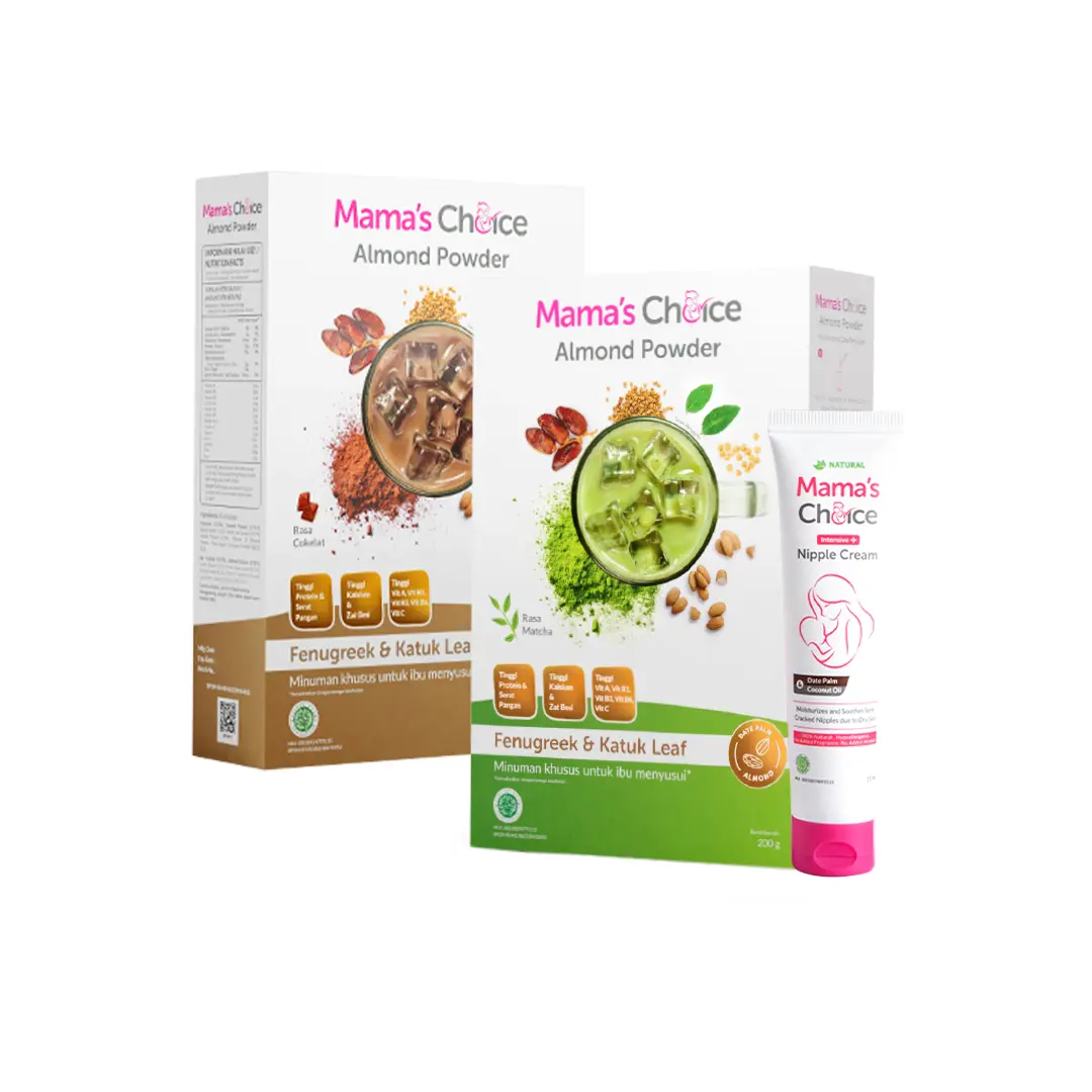 Mama’s Choice Breastfeeding Basic Kit | Intensive Nipple Cream | Almond Breast Milk Booster