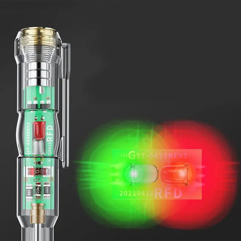 Obeng Tespen Listrik Dual LED dengan Indikator Akurat Alat Pengukur Listrik Multifungsi 1