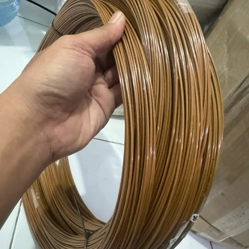 Jeruji Ruji Fiber Warna Coklat Ukuran 1,5mm dan 2mm untuk Sangkar Layangan dan Kerajinan Tangan Lainnya
