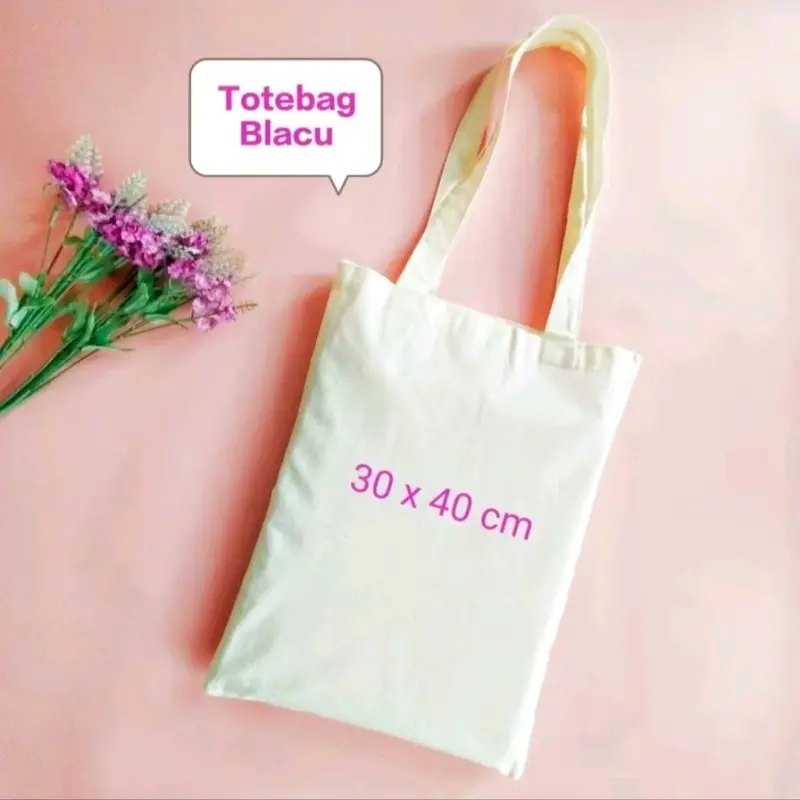 TAS BLACU POLOS 30 x 40 CM / TOTEBAG BROKEN WHITE POLOS 0