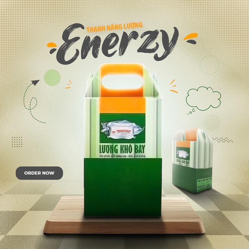 Lương khô bay - Hộp 1 kg- có 10 phong- mỗi phong nặng 100 gram