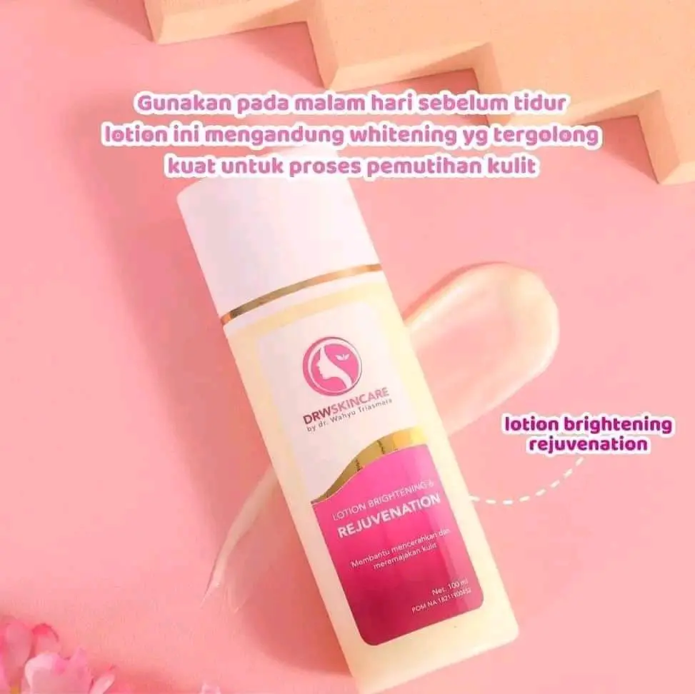 Lotion Malam DRW Skincare Lation Night Rejuvenation & Brightening - Pemutih Tangan & Kaki - Kusam, Tubuh, Lightening, Mencerahkan, Memutihkan