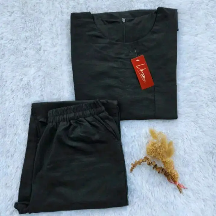 Set Atasan dan Bawahan Wanita Cozi dengan Bahan Katun Premium - Celana Formal 6