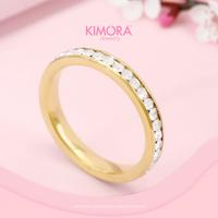 Gambar Kimora - Cincin Titanium Aksesoris Wanita Perhiasan Anti Karat Cnt120 - WHITE 9 dari Kimora Jewelry Kota Denpasar 4 Tokopedia