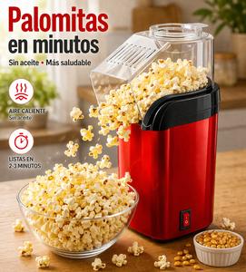Máquina de Palomitas Eléctrica Sin Aceite para Hogar – Rápida, Saludable y Fácil de Usar, Ideal para Cine en Casa, Snacks de Maíz y Reuniones Familiares, Preparación Limpia y Segura con Diseño Compacto y Moderno | Cine en Casa | Snacks Saludables | Electrodomésticos de Cocina |  Mundial 2026