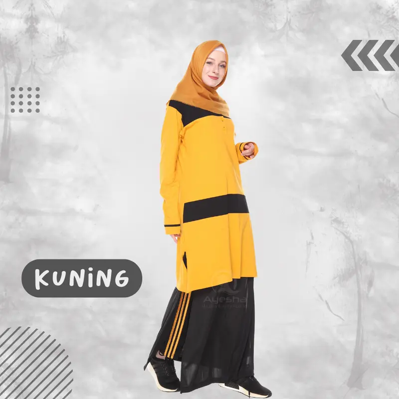 Setelan Baju Olahraga 04 Muslim Wanita Sport 2