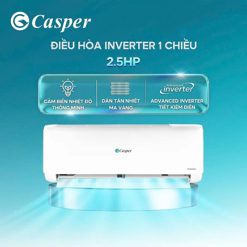 Điều Hòa Casper Inverter ProAir 1 Chiều 2.5HP JC-24IU36 24.000BTU Bảo Hành 3 Năm