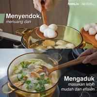 Gambar homLiv Irus Sendok Sup Dapur Kayu Jati Godiva Wooden Soup Food Grade Kitchenware - Godiva Size S dari Homliv Indonesia Kota Administrasi Jakarta Utara 4 Tokopedia