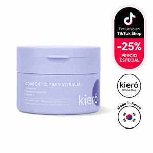 kieró comfort cleansing balm - bálsamo limpiador de maquillaje bálsamo limpiador suave que derrite el maquillaje y las impurezas sin resecar, dejando la piel limpia, nutrida y fresca (2.82 oz)
