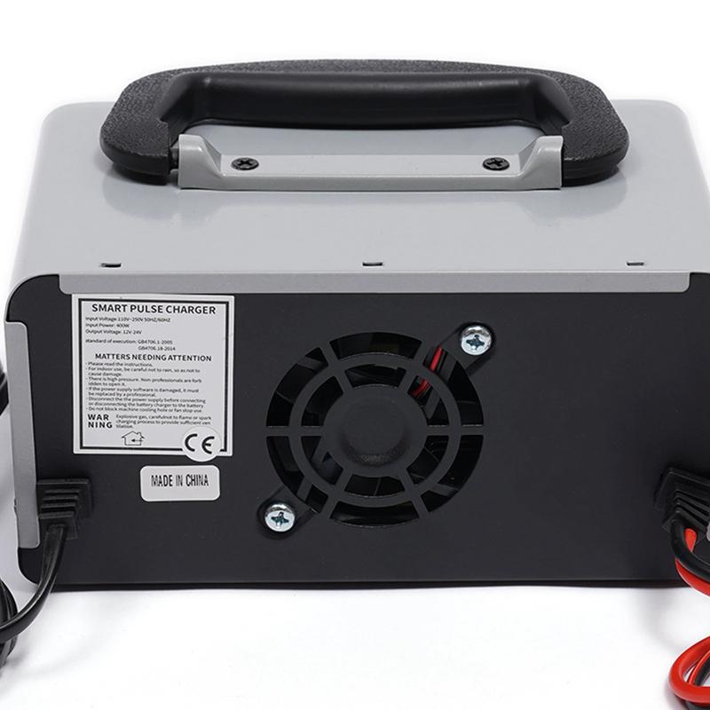 Product Introduction of 400W Heavy Duty Smart Car Battery Charger Automatic Pulse Repair Trickle 12V/24V 12