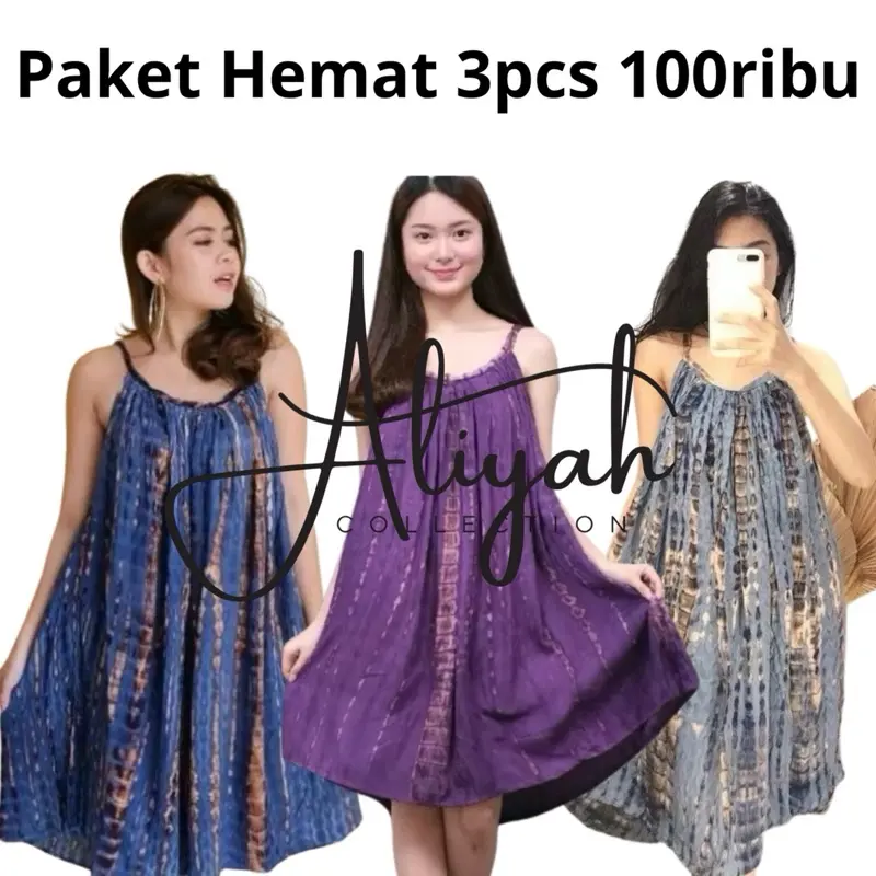 Daster Lobek Bali Promo 100ribu dapat 3 Bahan Rayon Premium Realpicture - Wanita, Motif, Busui, Serut, Bumil, Tidur, Kancing, Panjang, Hitam, Dress baju malam dinas viral semok