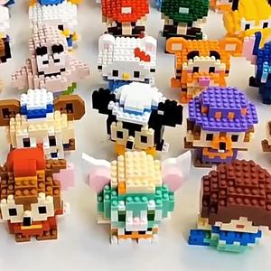 Children's educational cartoon dolls compatible with Cute Cartoon Doll Series Tiny Particle Building Blocks Puzzle Assembly Children's Toy Gifts COD