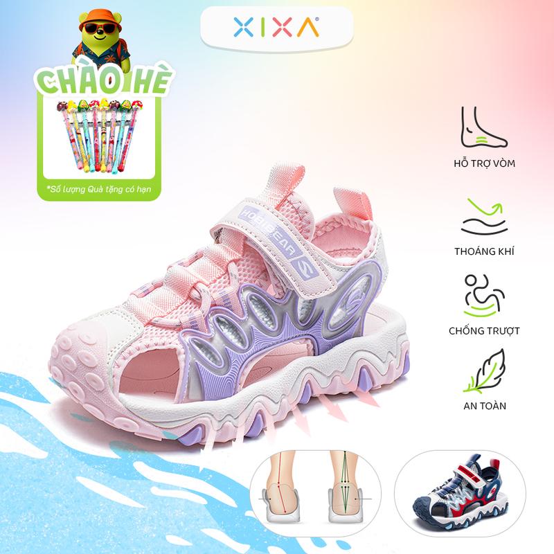 Sandal trẻ em Hobibear AU8173, dép quai hậu bít mũi có đế EVA đàn hồi và chống trượt hỗ trợ vòm cho bé