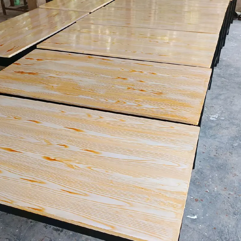 Meja kursi cafe motif bahan kayu mahoni 3