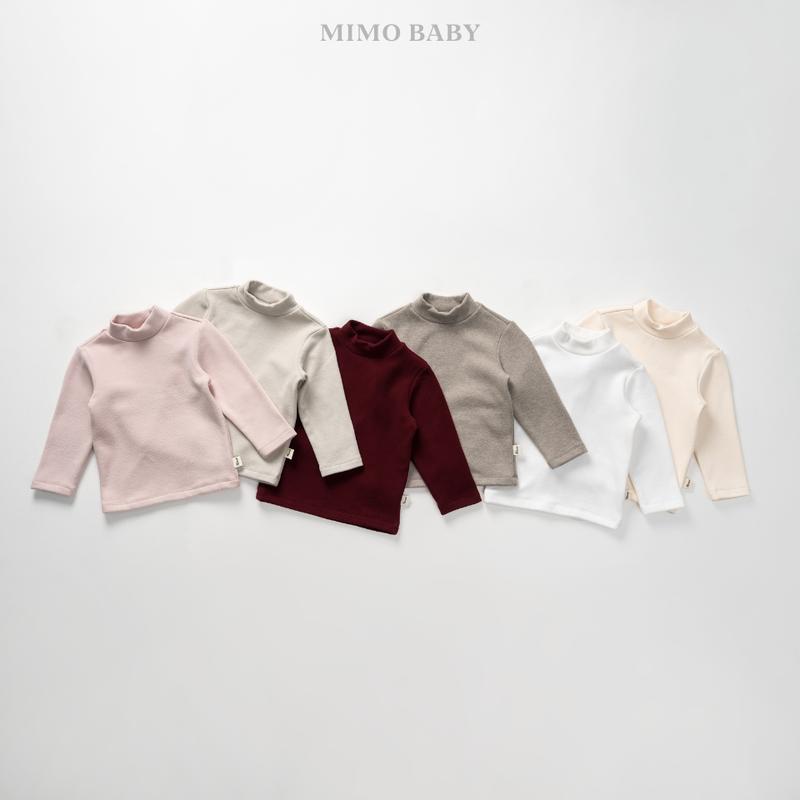 Áo giữ nhiệt phiên bản mới cổ 3 phân chất liệu cotton mềm mại co giãn dày dặn cho bé Mimo Baby QA260