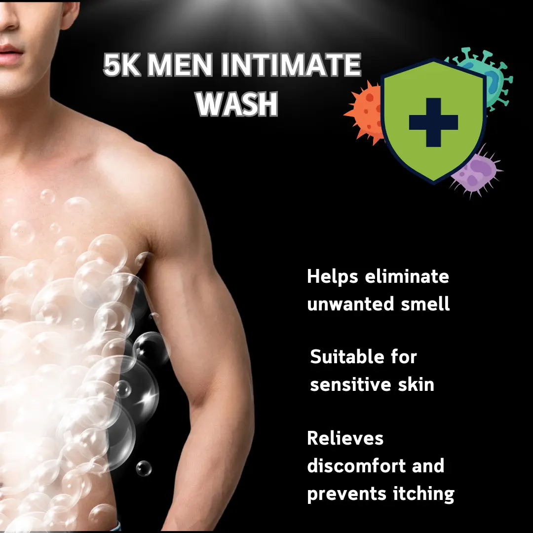 5K plus Men intimate wash for ultimate freshness Cleanser Daily