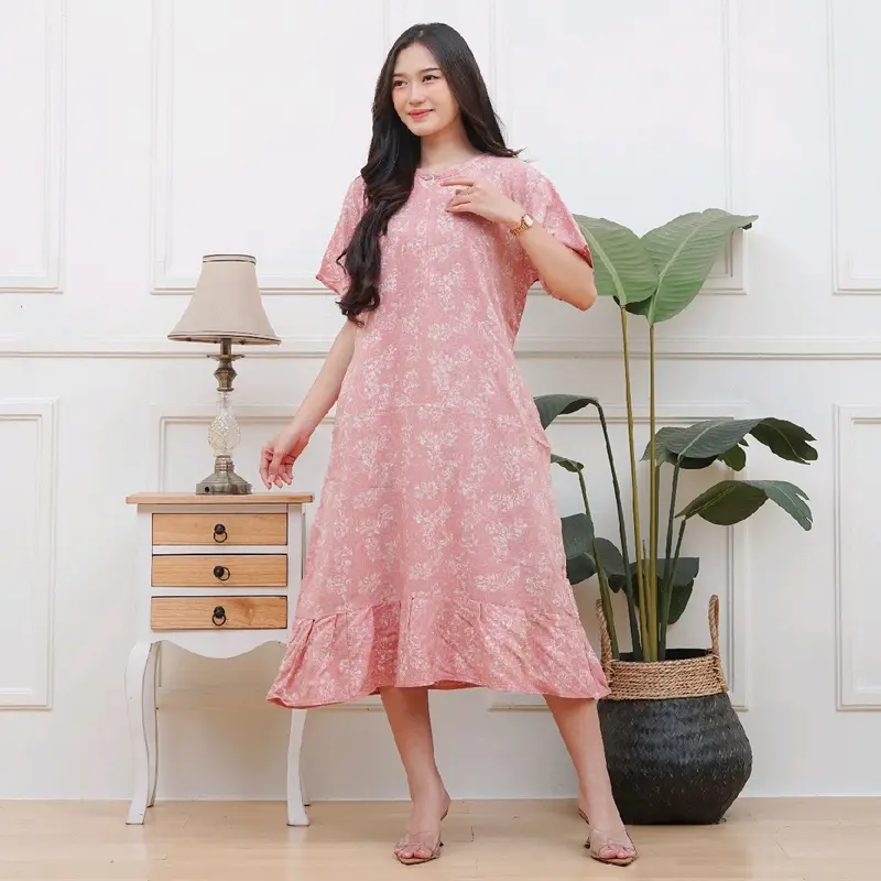 CLAUDYA DRESS BATIK / DASTER RAYON PREMIUM / DASTER BUSUI KEKINIAN / DASTER REMAJA WANITA / DASTER CAP / DASTER REMPEL Cantik Nyaman Panjang Motif Bumil 0