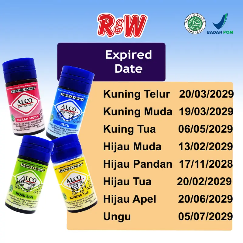 Pewarna Makanan Kue ALCO 12,5 ml 7