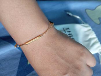Product Review of THIQLA - Gelang Serut Wanita FASL - Gelang Kecil Tipis Mirip Gelang Emas Model 2025 - Gelang Aurel Mirip Gelang Titanium Wanita Anti Karat from i** r**u 3