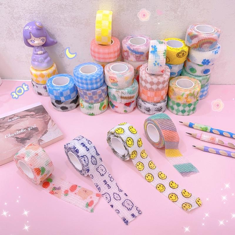 Market1688 Finger Tape Wrist Tape Protective Perban Pelindung Jari Tangan Pembalut Jari Sport Tape Warna Warni Pita Perekat Jari Untuk Menulis Anti Kapalan 5