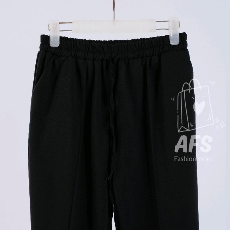 ORO PANTS Celana Baggy Pants Wanita Bahan Katun Paraguay Lembut kulot stripe Celana wanita ootd  celana Nyaman Kain Halus Casual Santai Clana Panjang 6