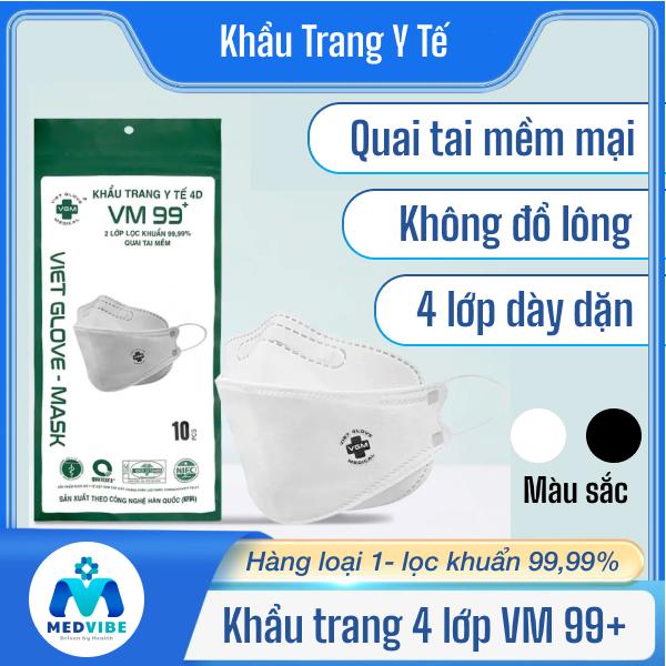 khẩu trang 4 lớp lọc khuẩn 99,99% KF94 VM 99+ VIET GLOVE MASK