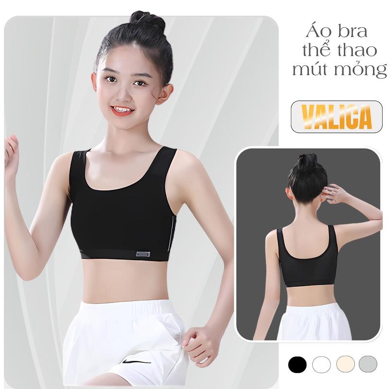 Top Áo bra tập gym ( 30 - 58kg ) phong cách thể thao - Áo lót nữ cotton mút mỏng may liền tiện lợi VALICA A611 Bra Sport Tập Yoga Tập Gym Tập Thể Dục Thể Dục
