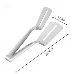 Penjepit Serbaguna Stainless Steel untuk BBQ, Memanggang, dan Memanggang Roti - Termasuk Penjepit Makanan, Spatula Ikan, dan Penjepit Steak