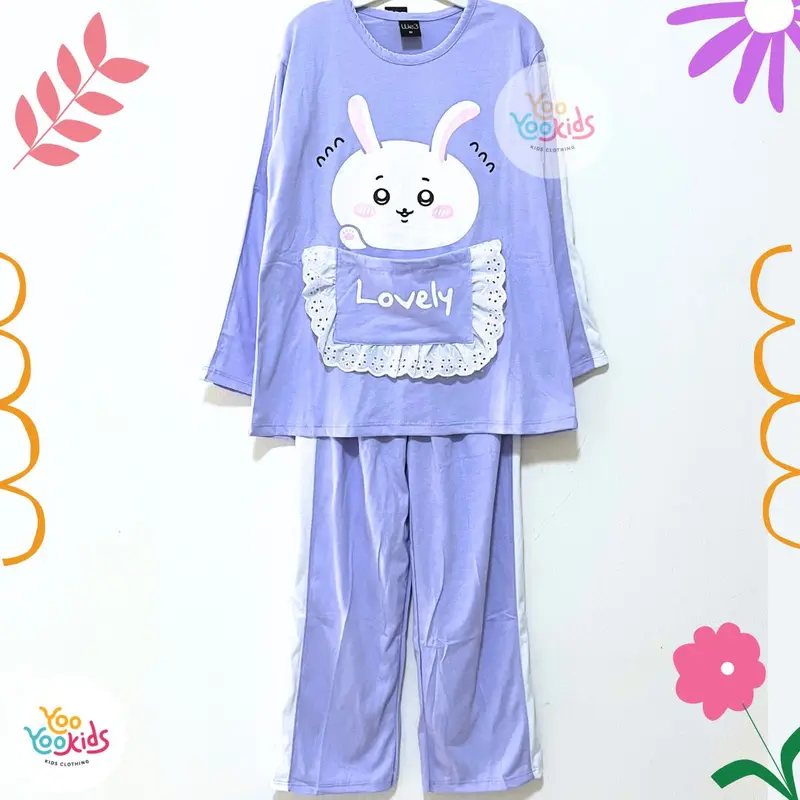 Setelan Baju Tidur Anak Perempuan Umur 8 - 12 Tahun Baju & Celana Panjang / Piyama Anak Perempuan / Piyama Anak Cewek / Piama Anak Perempuan / Baju Anak Perempuan / Setelan Anak Perempuan / Fashion Anak Perempuan / Pakaian Anak Perempuan Motif Lucu 6