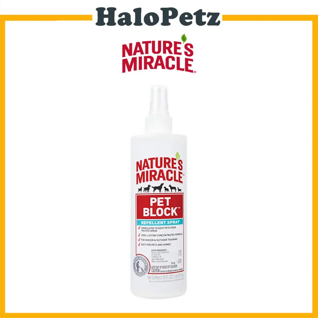 Nature's Miracle Pet Block Repellent Spray (16oz)- for Dog and Cat