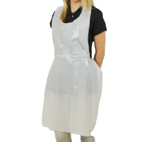 Apron Celemek Plastik Disposable LDPE Export Quality/Apron Celemek Plastik Bening Apron Disposable PE Alat Perlindungan Diri Baju Pendek Multifungsi Premium Awet 0