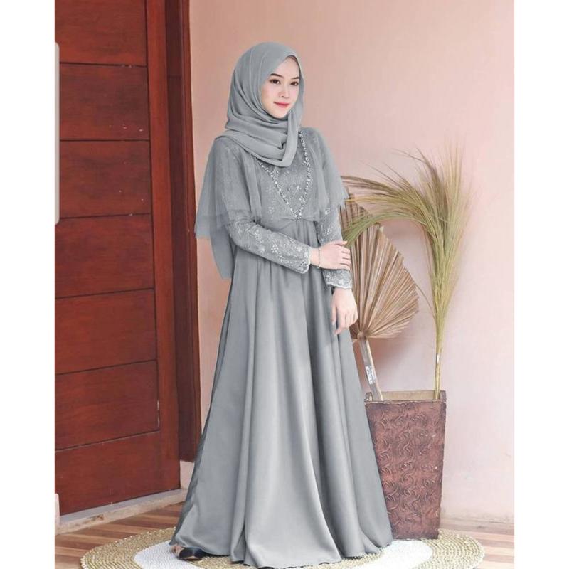 Gamis Premium Amartha Dress Pesta Gaun Kondangan Pesta Modern Kekinian Gaun Kekinian 1