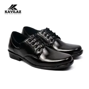 KAVILAZ true style yourself Sepatu Pantofel Hitam Pria Formal Kantor Leather Tali kode Z5 Kerja Shoes Fantofel