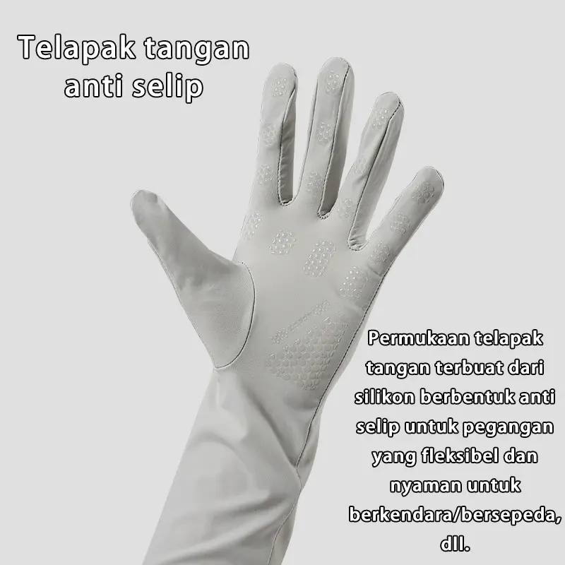 sarung tangan UV wanita 2024  fashion Korea / sarung tangan montor/ bernapas tidak pengap dapat menyentuh layar Pakaian pasangansarung tangan non-slip Olahraga Luar Ruangan korean style Gloves 4