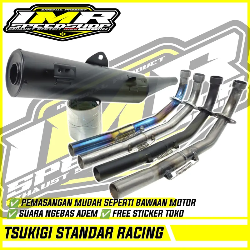 KNALPOT TSUKIGI STANDAR RACING JUPITER Z Z1 MX 135 VEGA R ZR CRYPTON ASTREA SUPRA 125 REVO BLADE 110 0