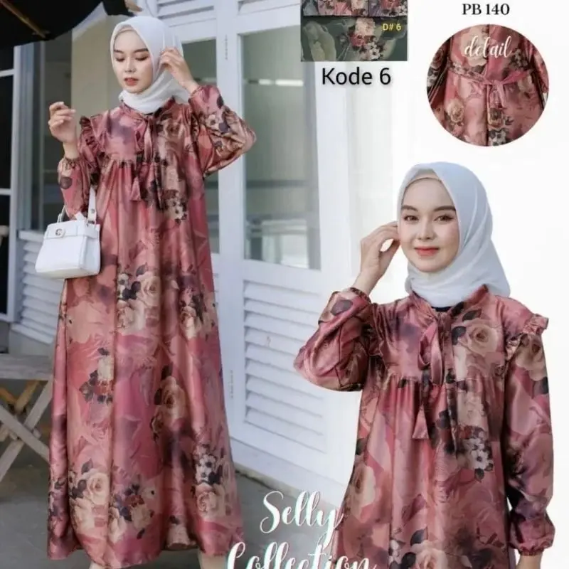 NAJWA SILKY ARMANY GAMIS PREMIUM JUMBO LD 120 // LONG DRESS GAMIS BUSUI // BESST SELLER GAMIS WANITA // BAHAN SILKY GAMIS KEKINIAN // BISA COD