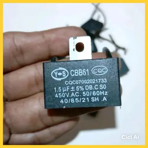 Kapasitor Kipas Angin Uk 1,5 Uf dan 2,5 Uf Garansi Pabrik Mesin