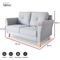 Gambar Sofa 2 Seater Charm by Vassa Sofa Sofa Minimalis Modern dari Vassa Sofa & Home Kab. Bogor 4 Tokopedia