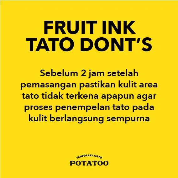 [FLASHSALE]  FRUIT INK Tatto Temporary Tubuh 2