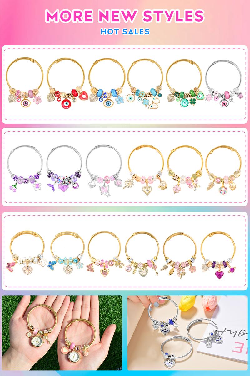 Product Introduction of Purmoon Bracelets Lucky Charm Bangles For Women Handmade Adjustable Bracelets For Girls Gift For Her B111 B113 B114 B115 B116 B117 25
